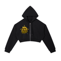Worldwide Ambition Cropped Zip-Up Hoodie