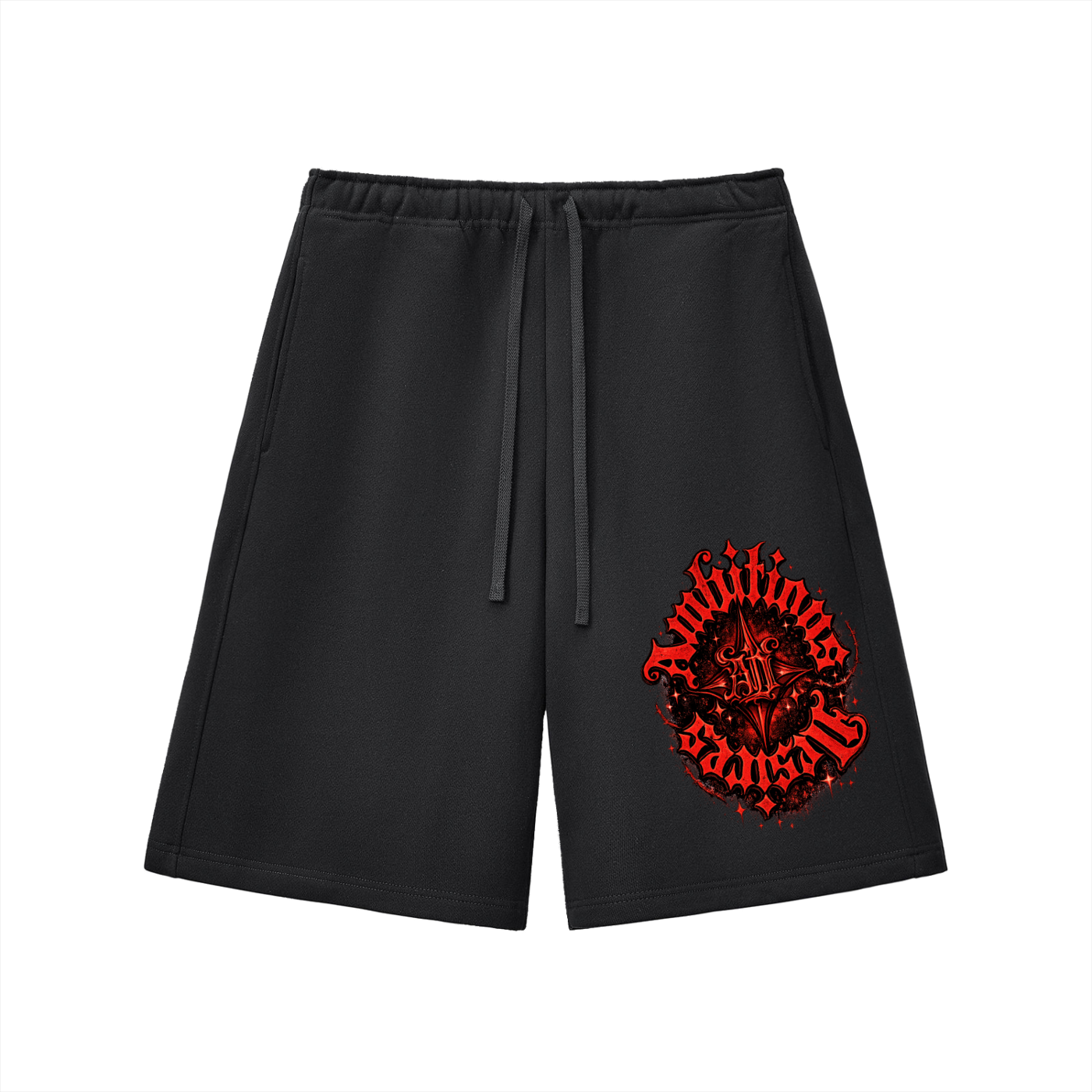 Ambitious Desires Red Nightstar Heavyweight Fleece Shorts