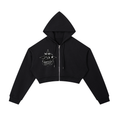 Worldwide Ambition Cropped Zip-Up Hoodie