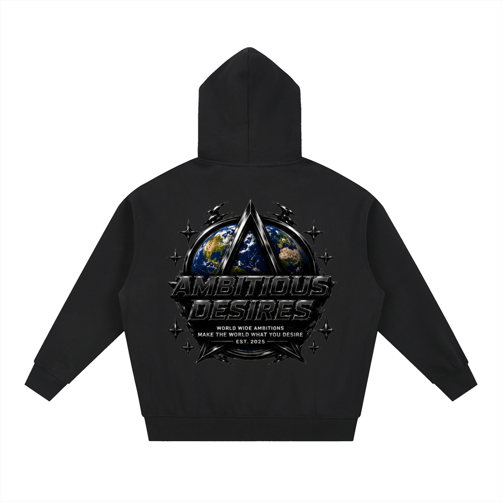 Worldwide Ambition Oversized Fleece Boxy Hoodie