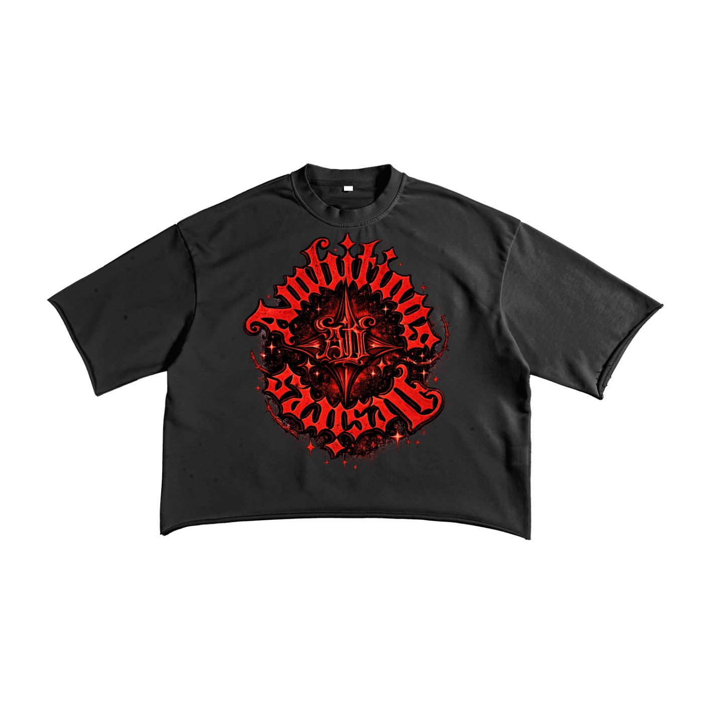 Ambitious Desire Red Nightstar Raw Edge T-Shirt