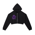 Worldwide Ambition Cropped Zip-Up Hoodie