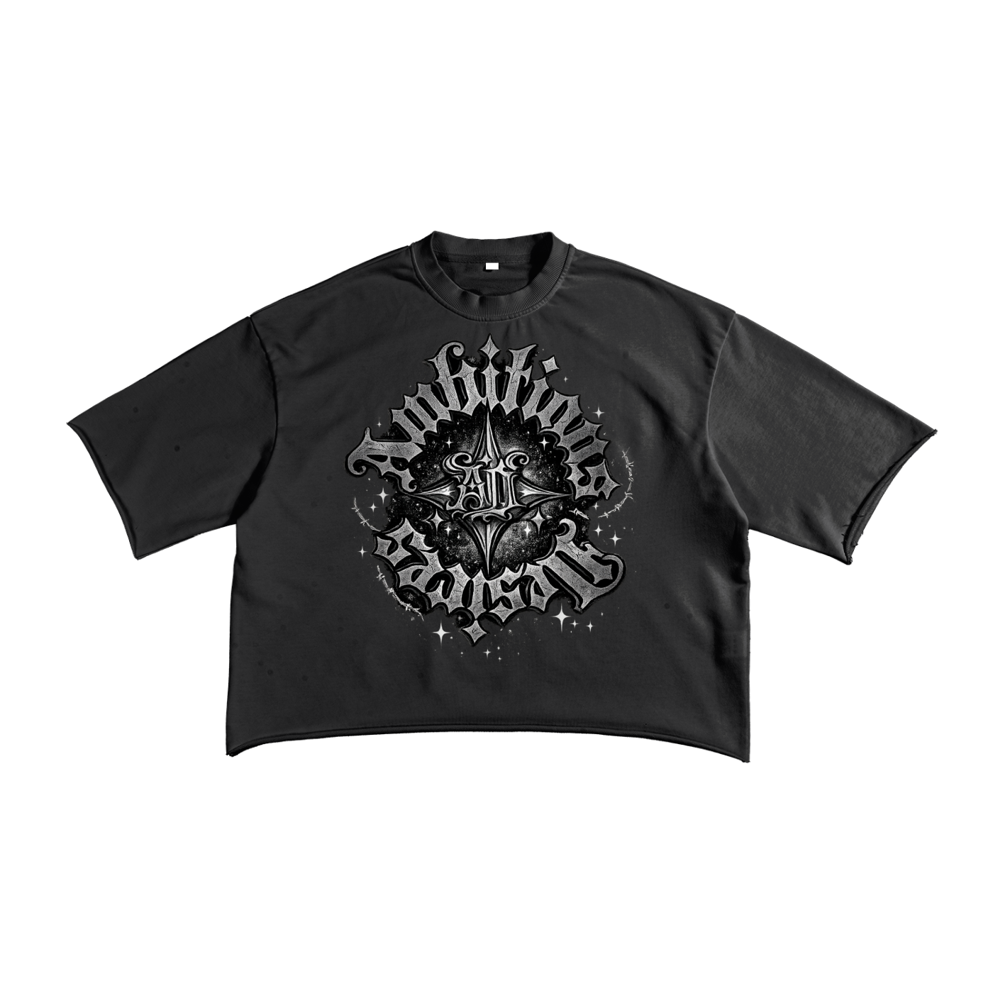 Ambitious Desire White Nightstar Raw Edge T-Shirt