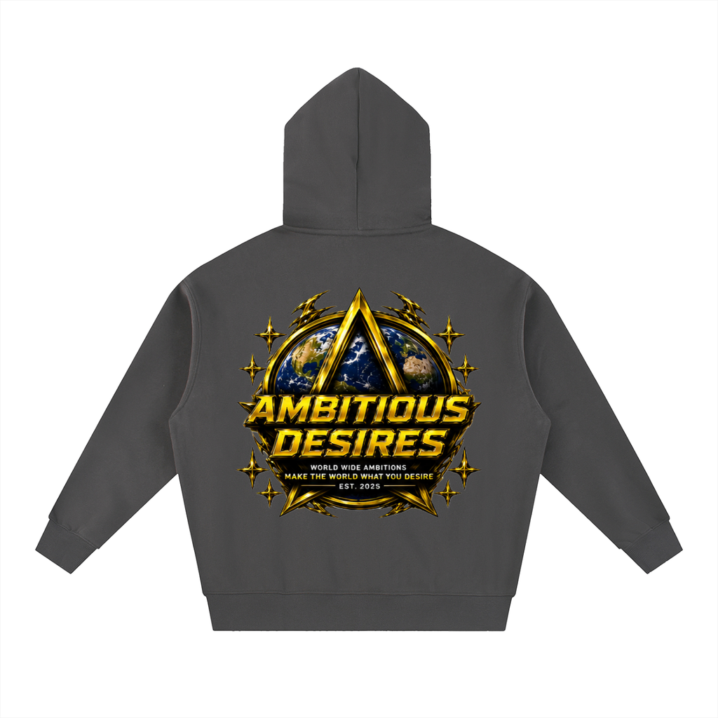 Worldwide Ambition Oversized Fleece Boxy Hoodie