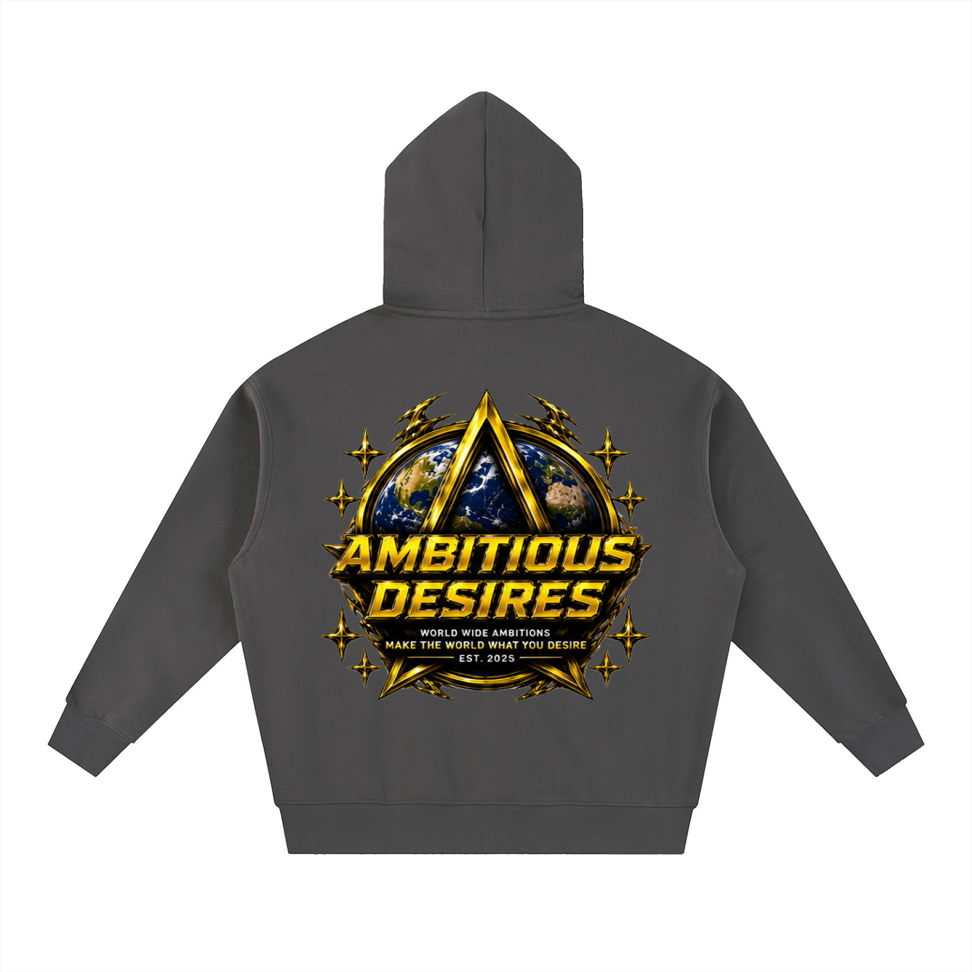 Worldwide Ambition Oversized Fleece Boxy Hoodie