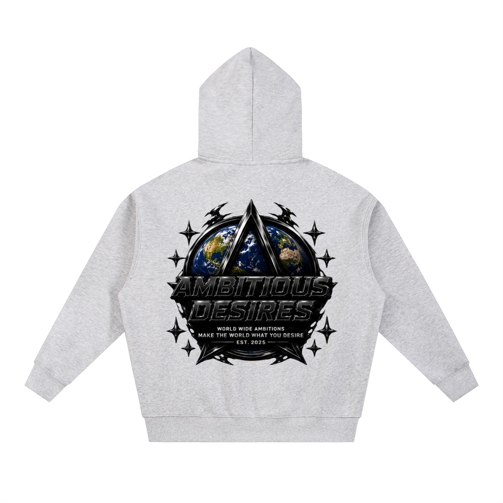 Worldwide Ambition Oversized Fleece Boxy Hoodie