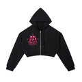 Worldwide Ambition Cropped Zip-Up Hoodie