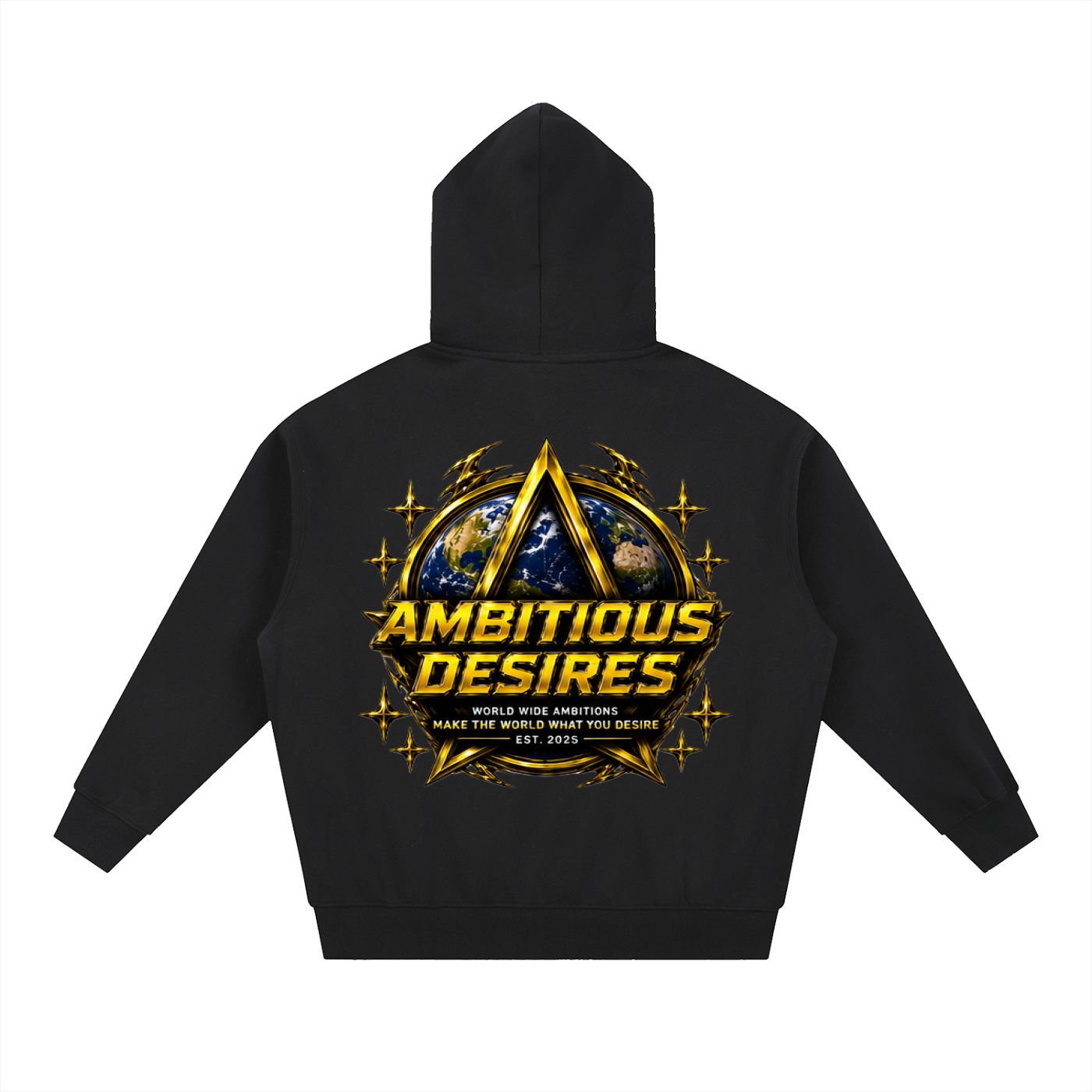 Worldwide Ambition Oversized Fleece Boxy Hoodie