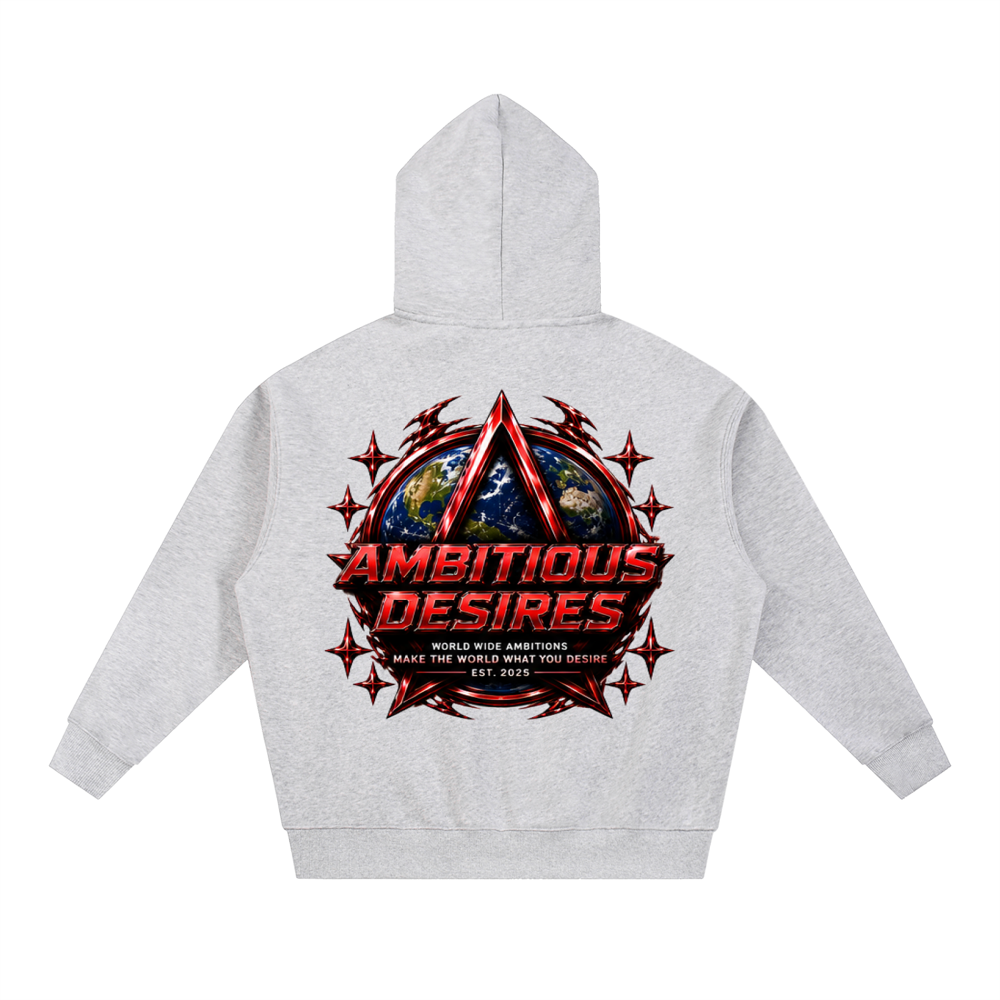 Worldwide Ambition Oversized Fleece Boxy Hoodie