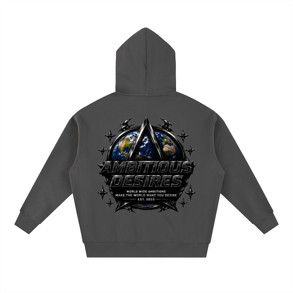 Worldwide Ambition Oversized Fleece Boxy Hoodie