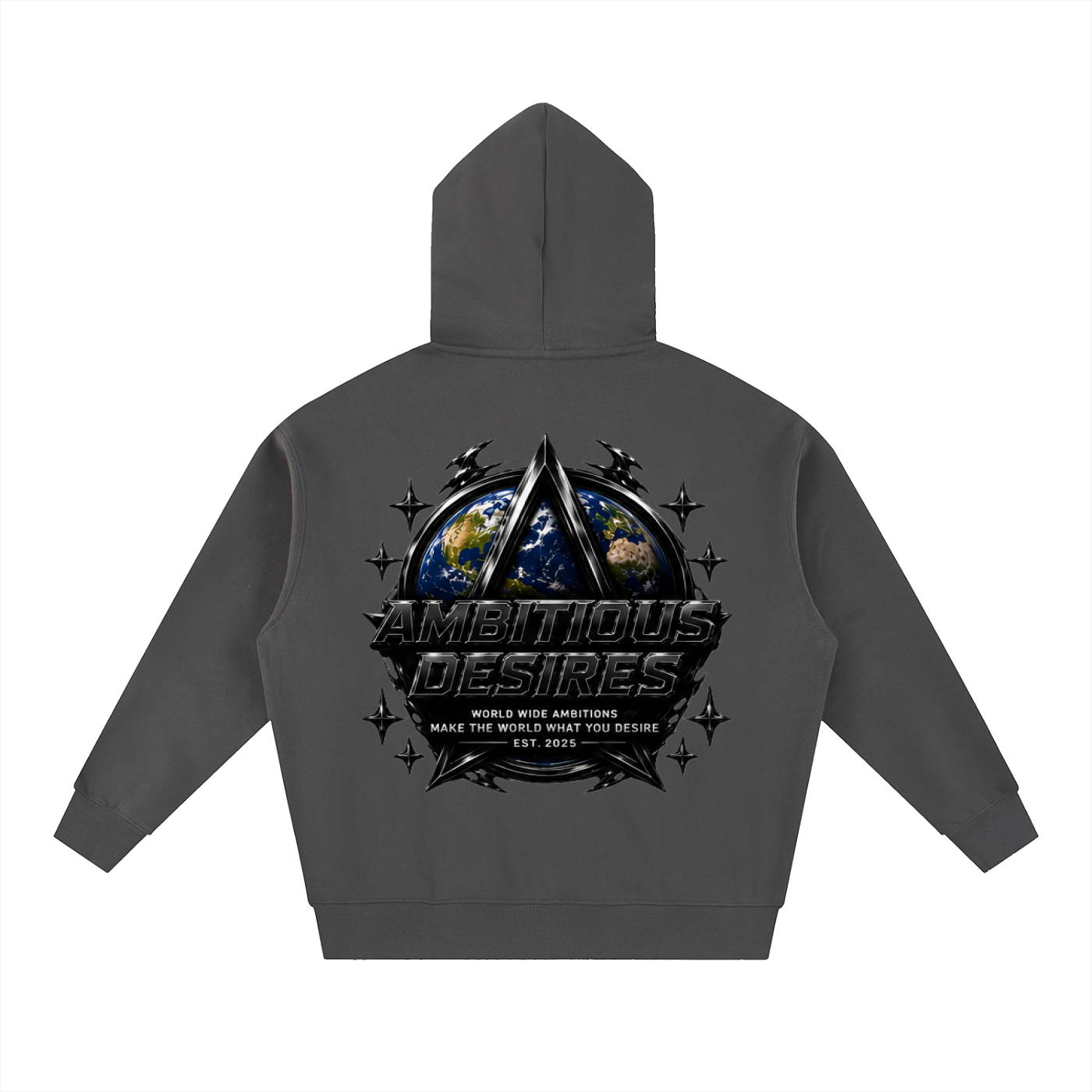 Worldwide Ambition Oversized Fleece Boxy Hoodie