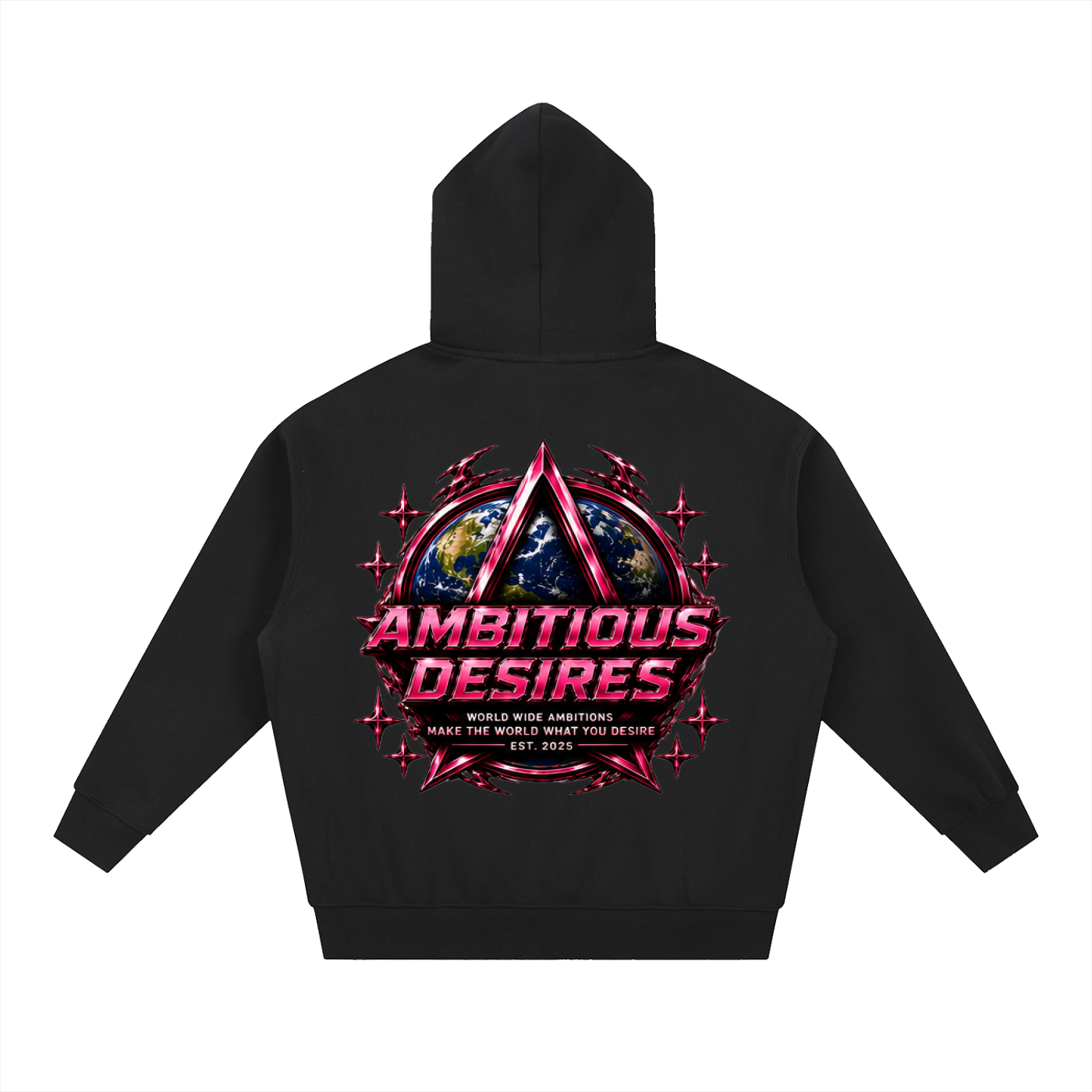 Worldwide Ambition Oversized Fleece Boxy Hoodie