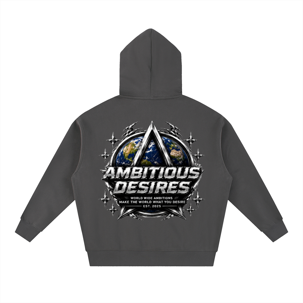 Worldwide Ambition Oversized Fleece Boxy Hoodie