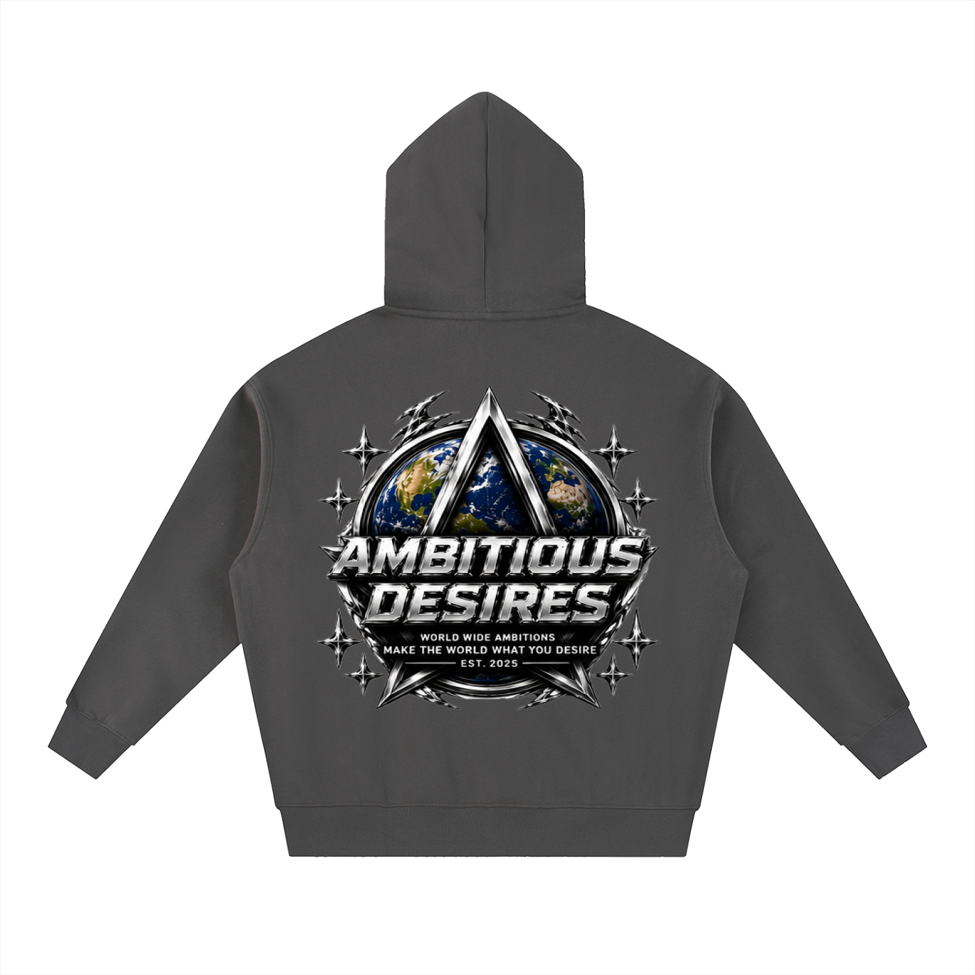Worldwide Ambition Oversized Fleece Boxy Hoodie