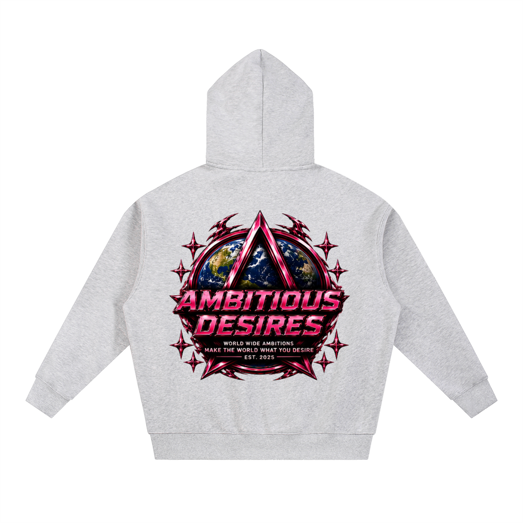 Worldwide Ambition Oversized Fleece Boxy Hoodie