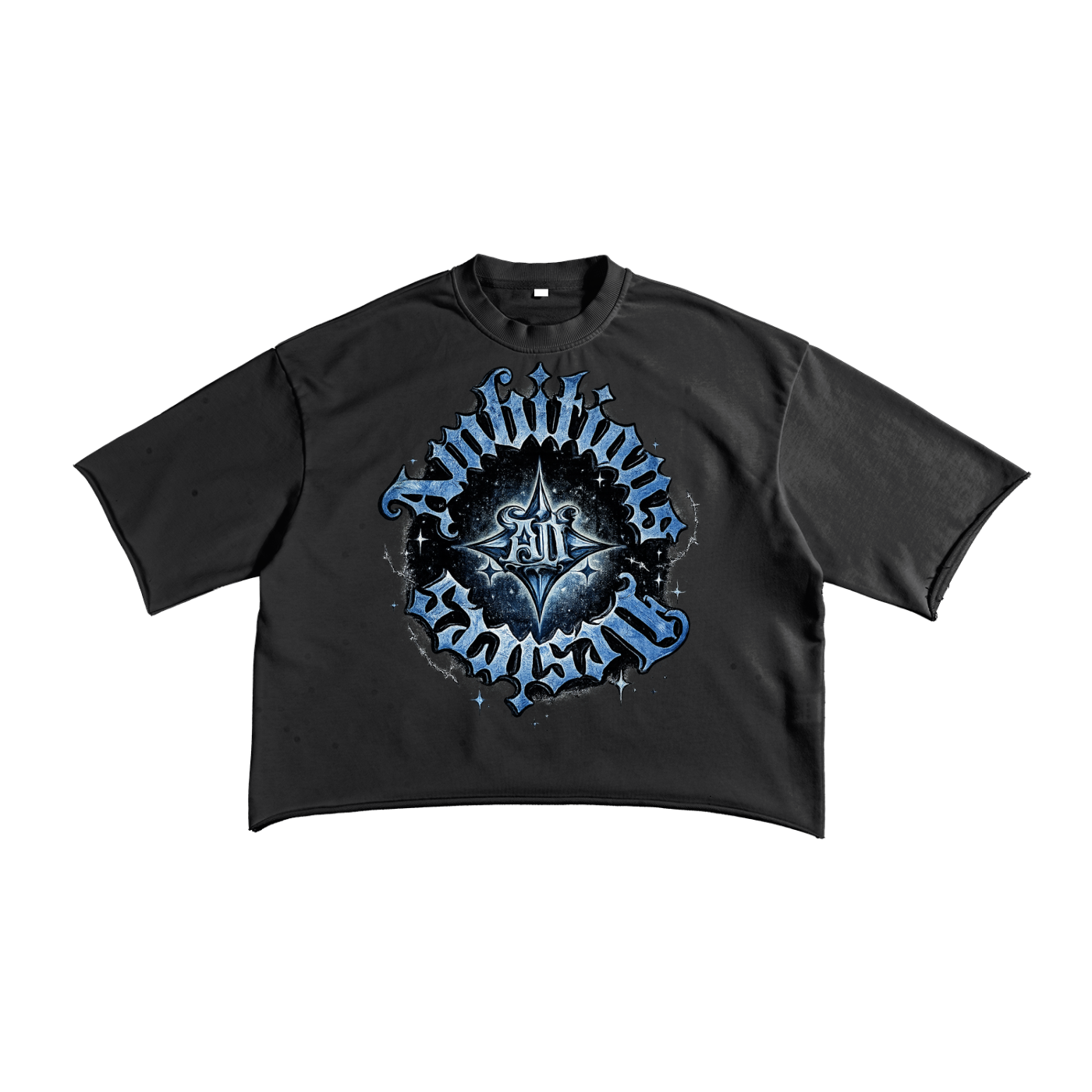 Ambitious Desire Blue Nightstar Raw Edge T-Shirt