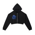 Worldwide Ambition Cropped Zip-Up Hoodie