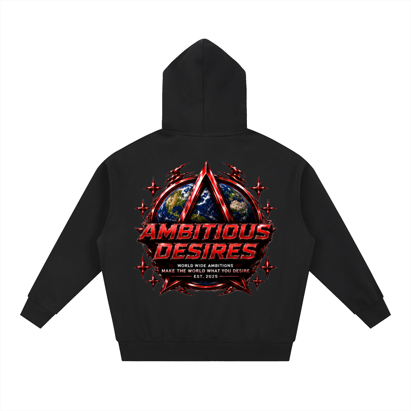 Worldwide Ambition Oversized Fleece Boxy Hoodie