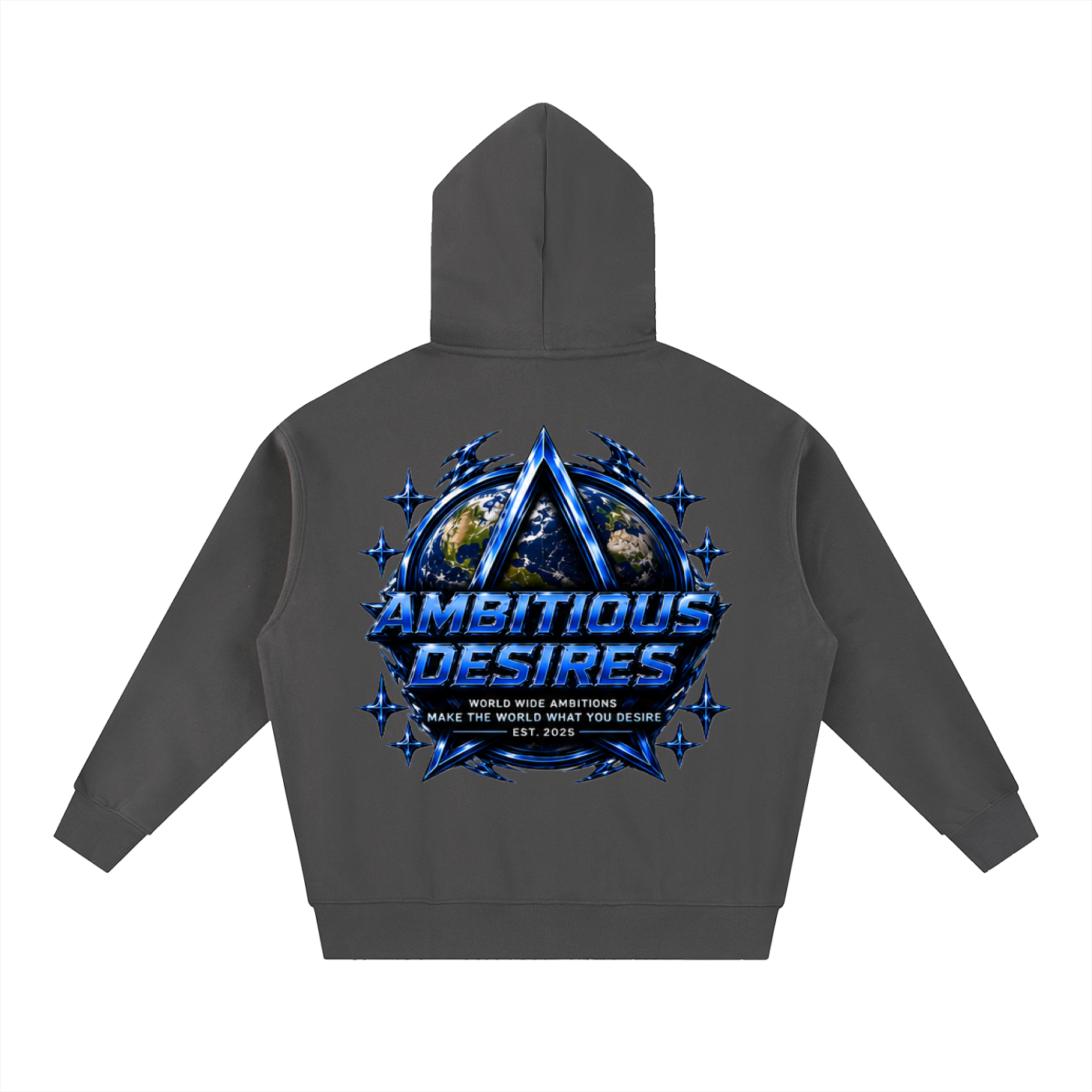 Worldwide Ambition Oversized Fleece Boxy Hoodie