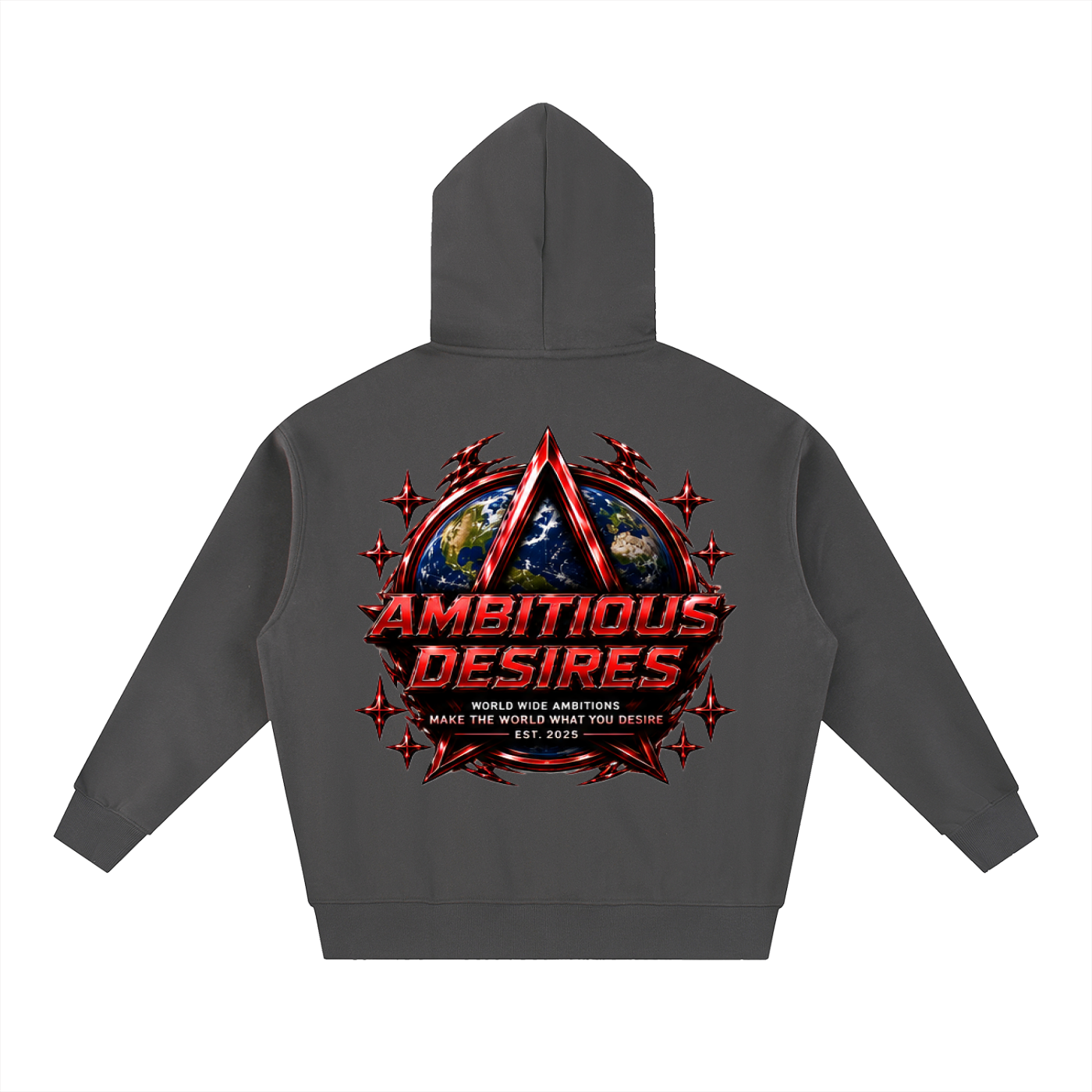 Worldwide Ambition Oversized Fleece Boxy Hoodie