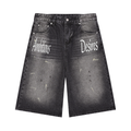 Men’s Vintage Wash Wide Leg Denim Shorts
