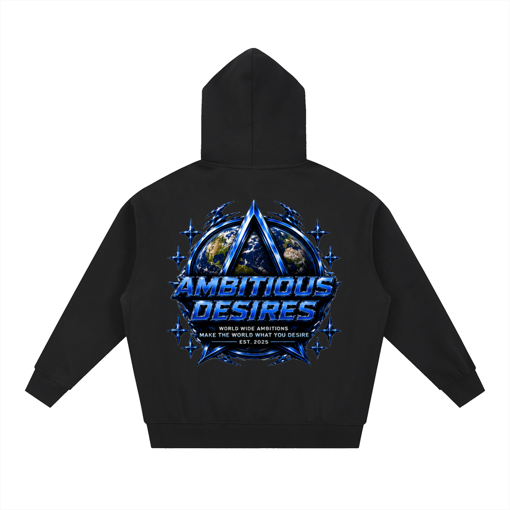 Worldwide Ambition Oversized Fleece Boxy Hoodie
