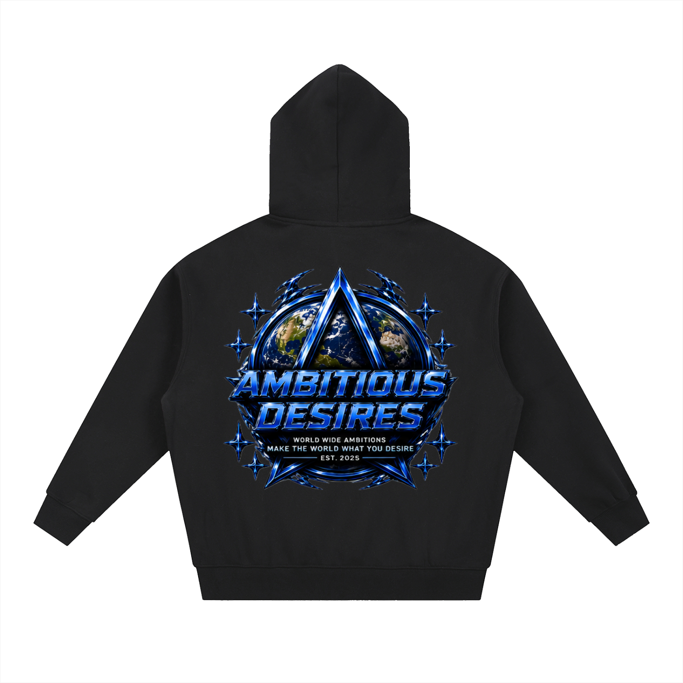 Worldwide Ambition Oversized Fleece Boxy Hoodie