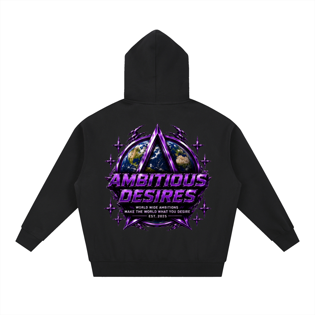 Worldwide Ambition Oversized Fleece Boxy Hoodie