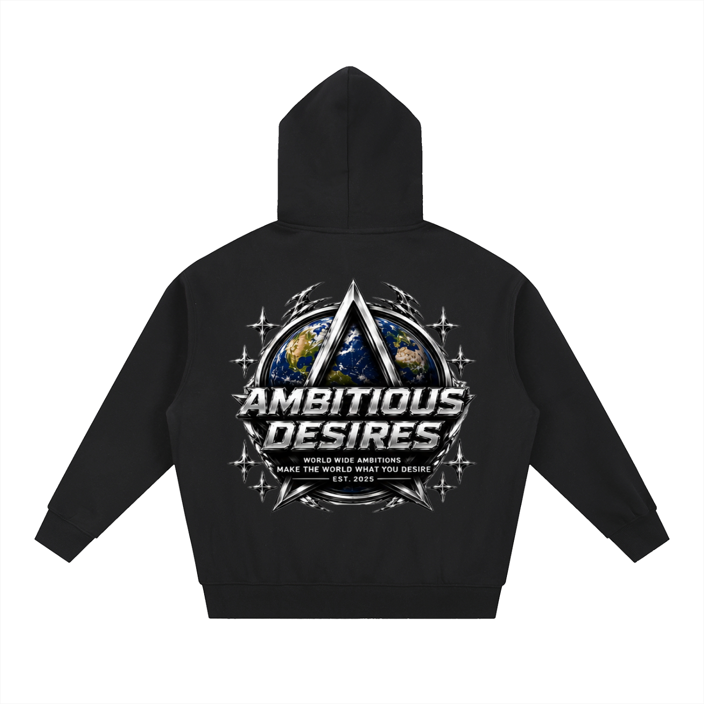 Worldwide Ambition Oversized Fleece Boxy Hoodie