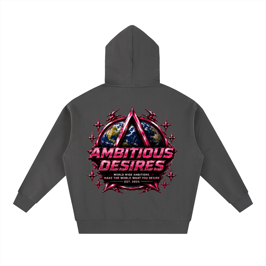 Worldwide Ambition Oversized Fleece Boxy Hoodie