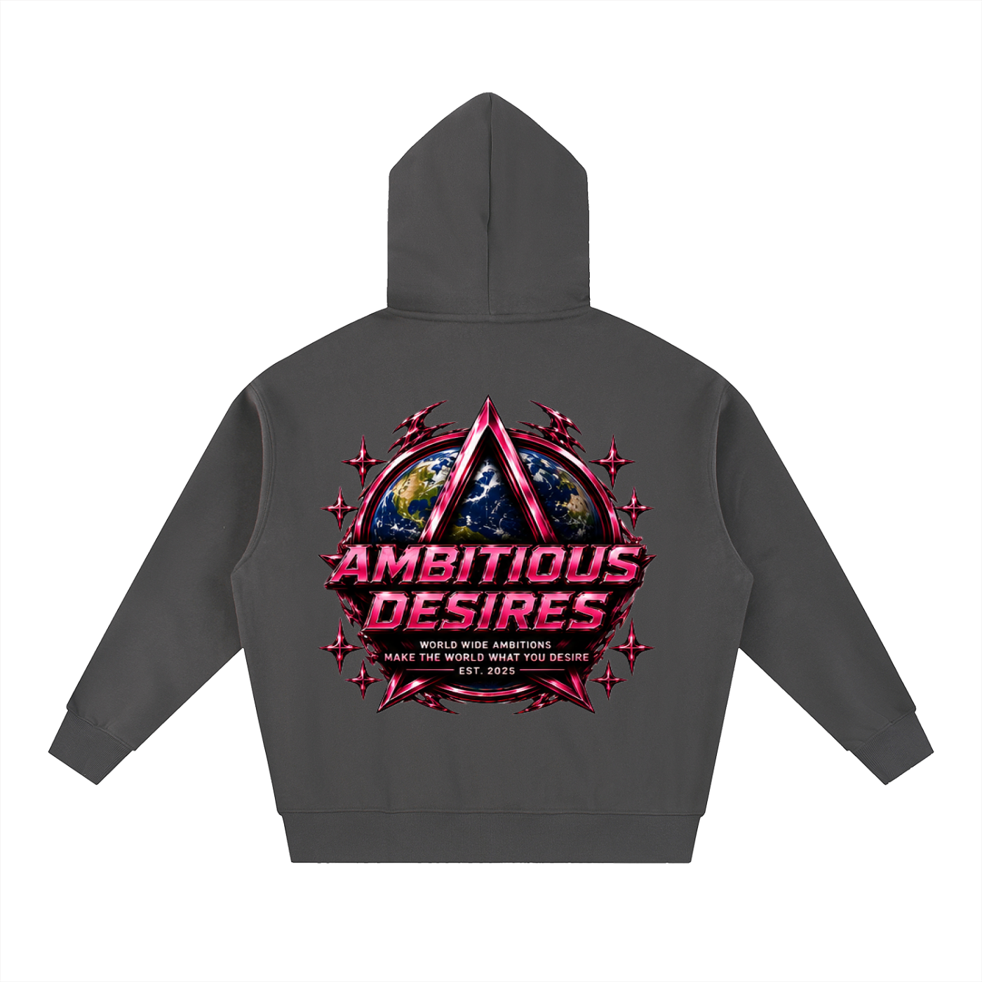 Worldwide Ambition Oversized Fleece Boxy Hoodie