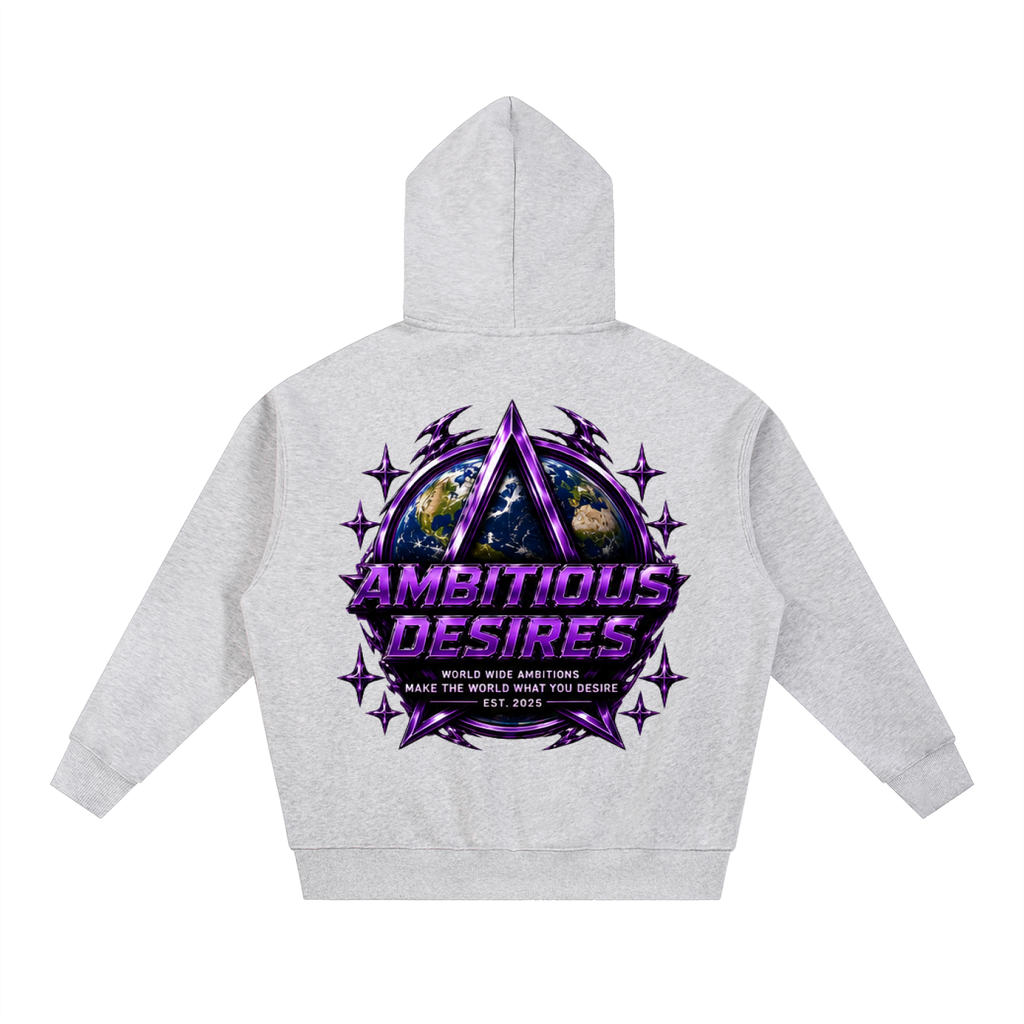 Worldwide Ambition Oversized Fleece Boxy Hoodie